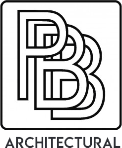 PB Architectural logo in bold black lettering.