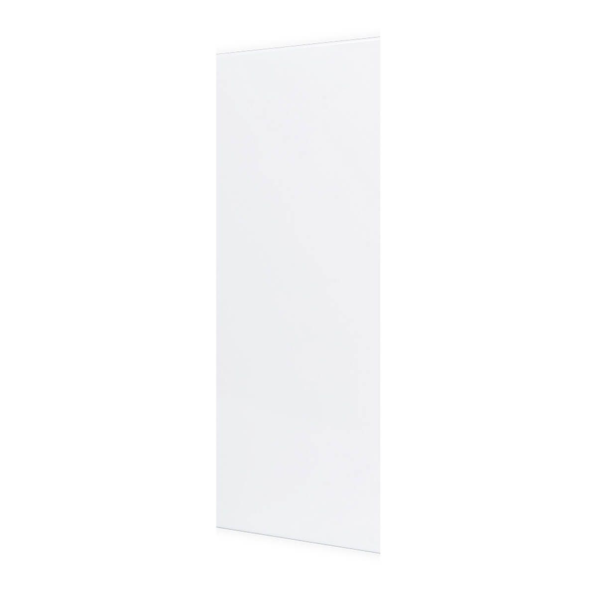 Rectangular white door panel standing upright.