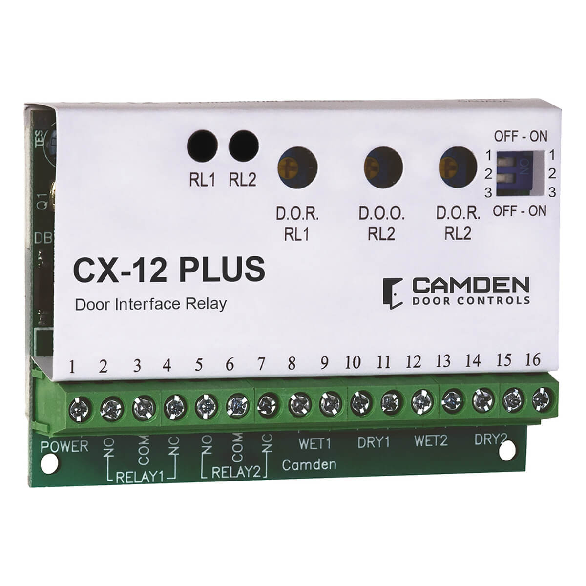 CX-12 Plus door interface relay, Camden Door Controls.