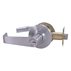 Cylindrical door lock with passage function