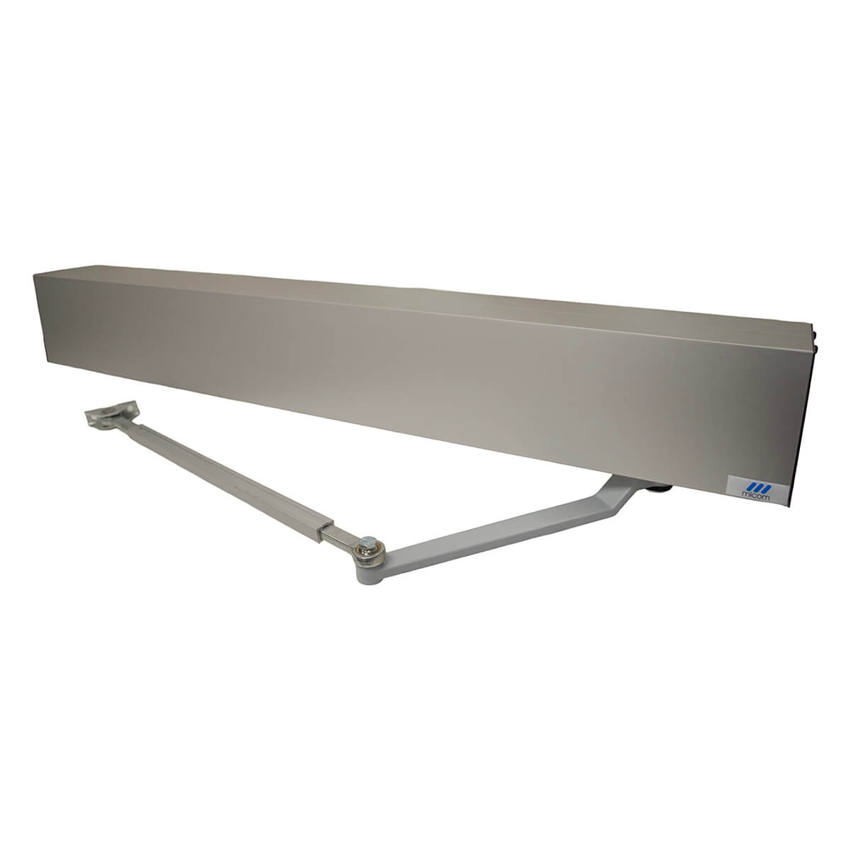 Automatic door operator with arm extended