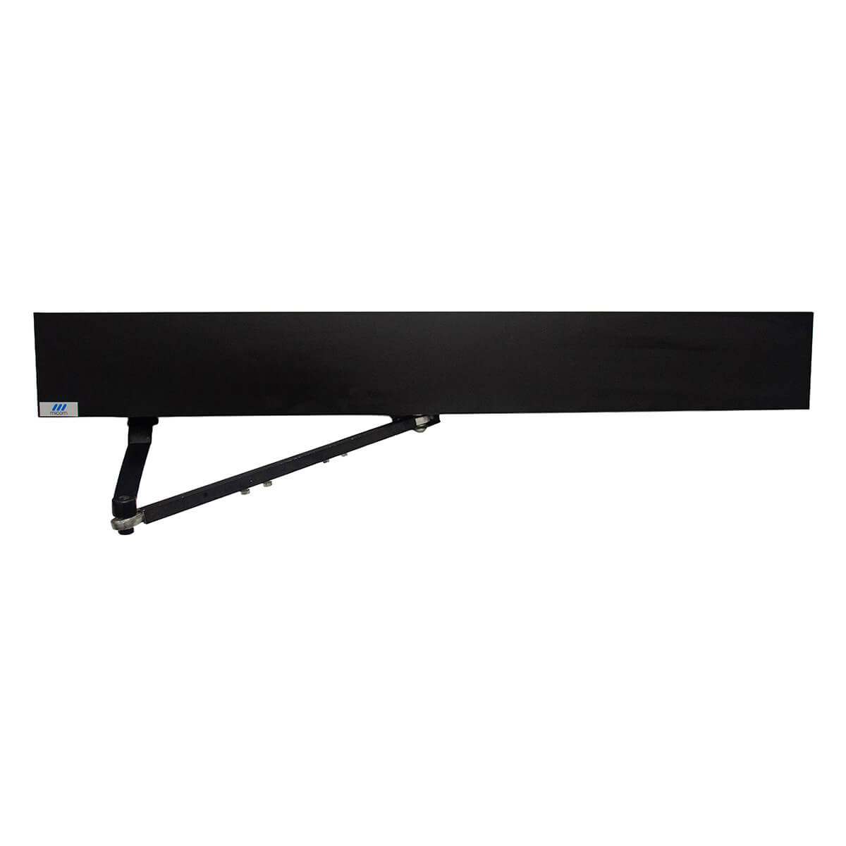 Automatic door closer with mounting arm extended.