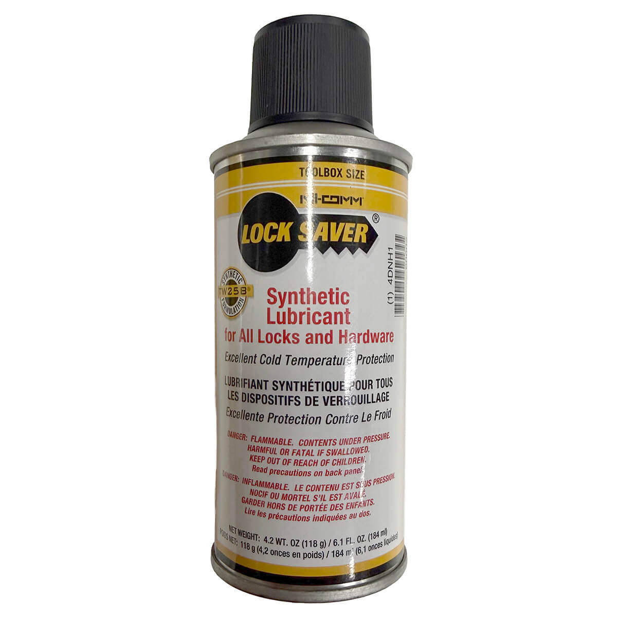 Lock Saver lubricant can for locks and hardware.